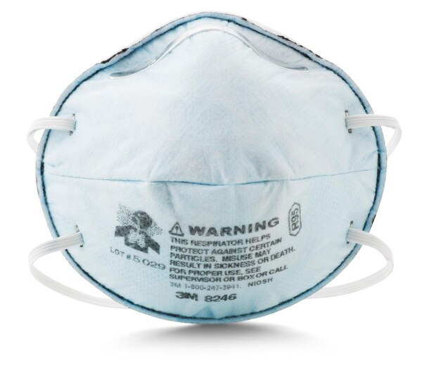 M2 Set R95 Case 3M Particulate Respirator 8246, R95, with Nuisance Level Acid Gas ...