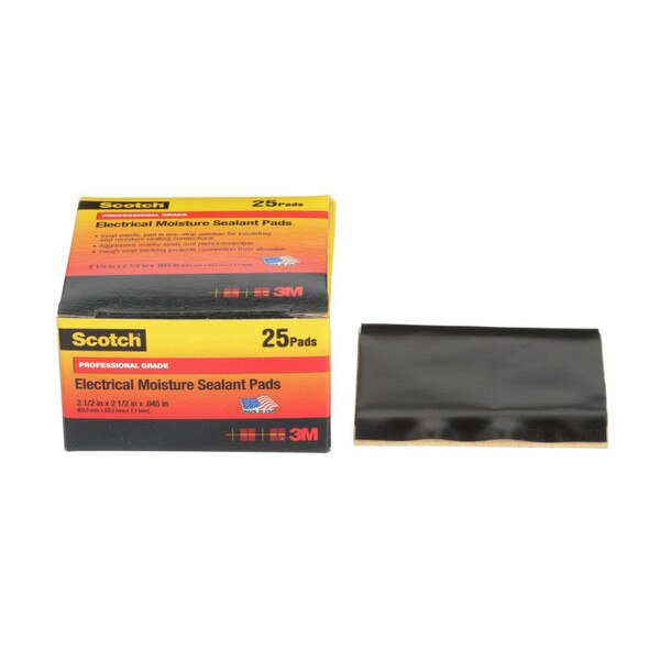 Scotch® Electrical Moisture Sealant Pad 06149, 2-1/2 in x 2-1/2 in ...