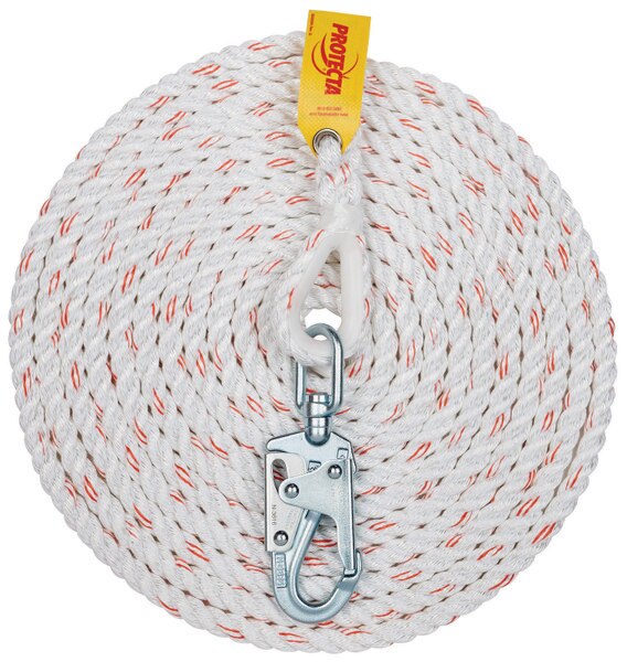 Estor Pro Ropes 3M PROTECTA® PRO Rope Lifeline with Snap Hook 1299998, 1 EA